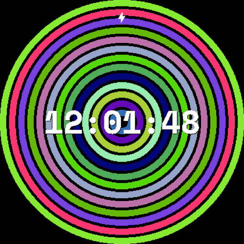 Imagen en miniatura del Movimiento círculo psicodélico - Esfera reloj