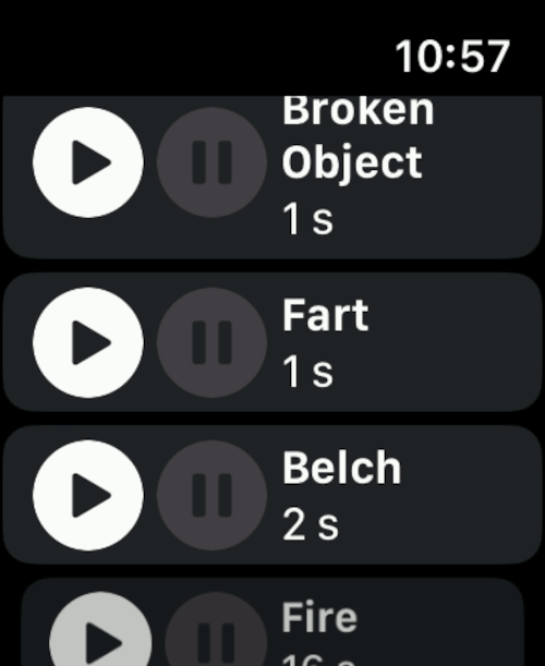 Imagen en miniatura del Sonidos Reloj. Conjunto de 50 sonidos útiles, curioso o graciosos para hacer sonar en tu Apple Watch.